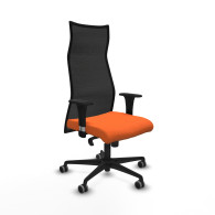 piqueras y crespo albacete malla sincro malla negra bali naranja brazos 1d base nailon ruedas 65mm engomadas