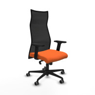 piqueras y crespo albacete malla sincro malla negra bali naranja brazos 2d base nailon ruedas 65mm engomadas