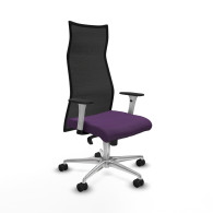 piqueras y crespo albacete malla sincro malla negra bali morado brazos blancos base aluminio ruedas 65 mm nailon