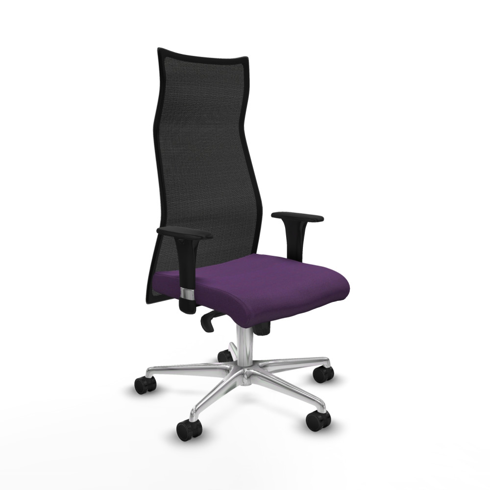 piqueras y crespo albacete malla sincro malla negra bali morado brazos 1d base aluminio ruedas 65 mm nailon