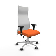 piqueras y crespo albacete malla xl sincro malla blanca bali naranja brazos 1d base aluminio ruedas 65mm engomadas