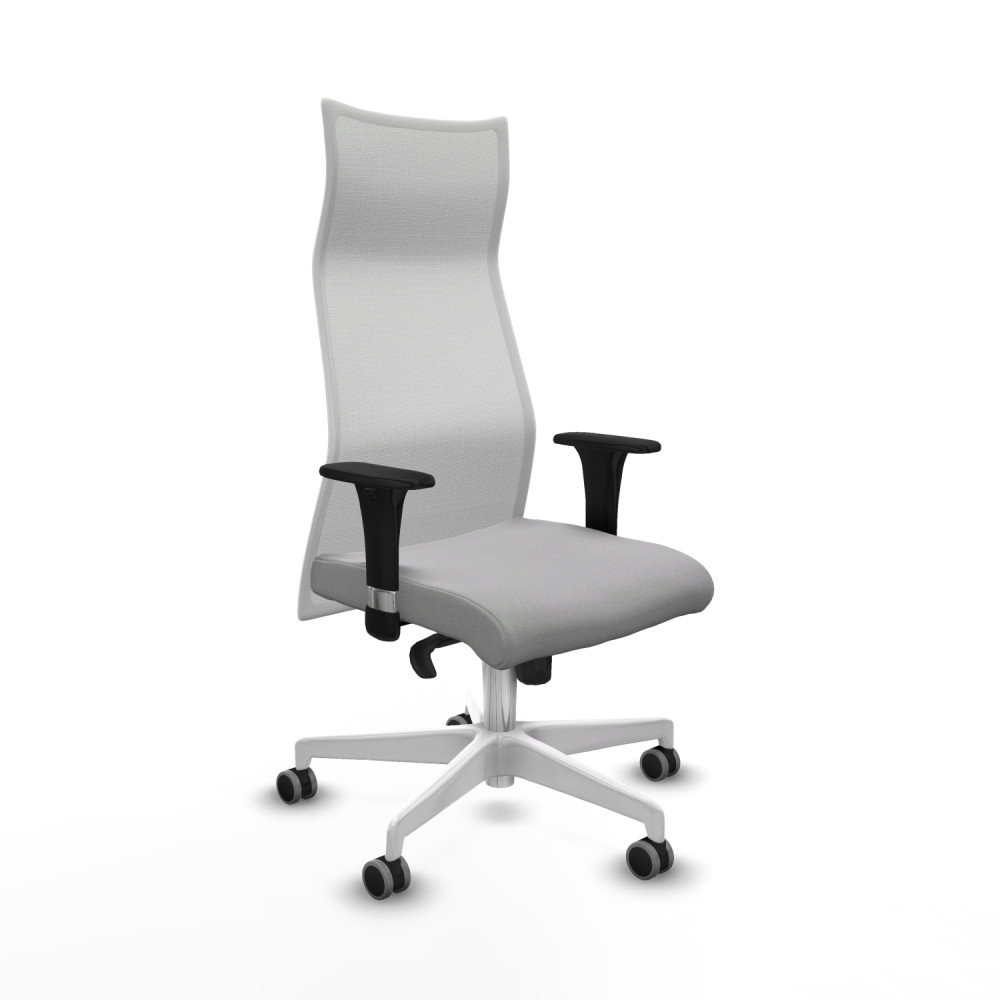 piqueras y crespo albacete malla xl sincro malla blanca bali gris claro brazos 1d base blanca ruedas 65mm engomadas