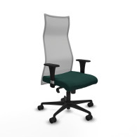 piqueras y crespo albacete malla xl sincro malla gris similpiel verde botella brazos 1d base nailon ruedas 65mm nailon