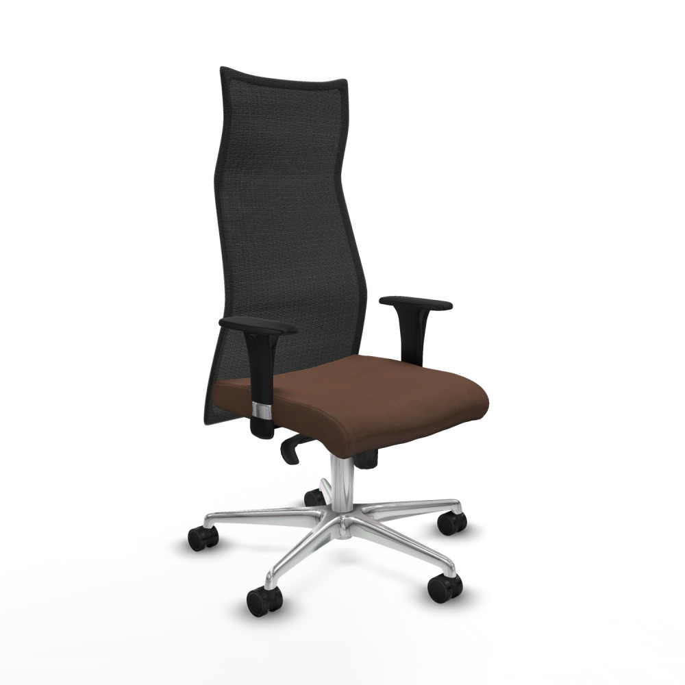 piqueras y crespo albacete malla xl sincro malla negra bali marr?n oscuro brazos 1d base aluminio ruedas 65mm nailon