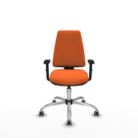 piqueras y crespo elche as bali naranja brazos 1d base cromada ruedas engomadas 65mm