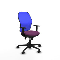 piqueras y crespo jorquera sincro malla azul similpiel morado brazos 1d base nailon  ruedas 65mm nailon