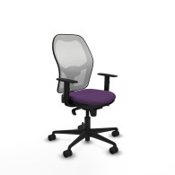 piqueras y crespo jorquera sincro malla blanca bali morado brazos 1d base nailon  ruedas 65mm nailon