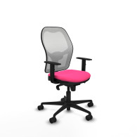 piqueras y crespo jorquera sincro malla blanca similpiel rosa brazos 1d base nailon  ruedas 65mm nailon