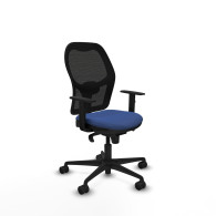 piqueras y crespo jorquera sincro malla negra bali azul marino brazos 1d base nailon  ruedas 65mm nailon
