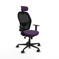 piqueras y crespo jorquera sincro malla negra bali morado brazos 1d base nailon cabecero 2d ruedas 65mm nailon
