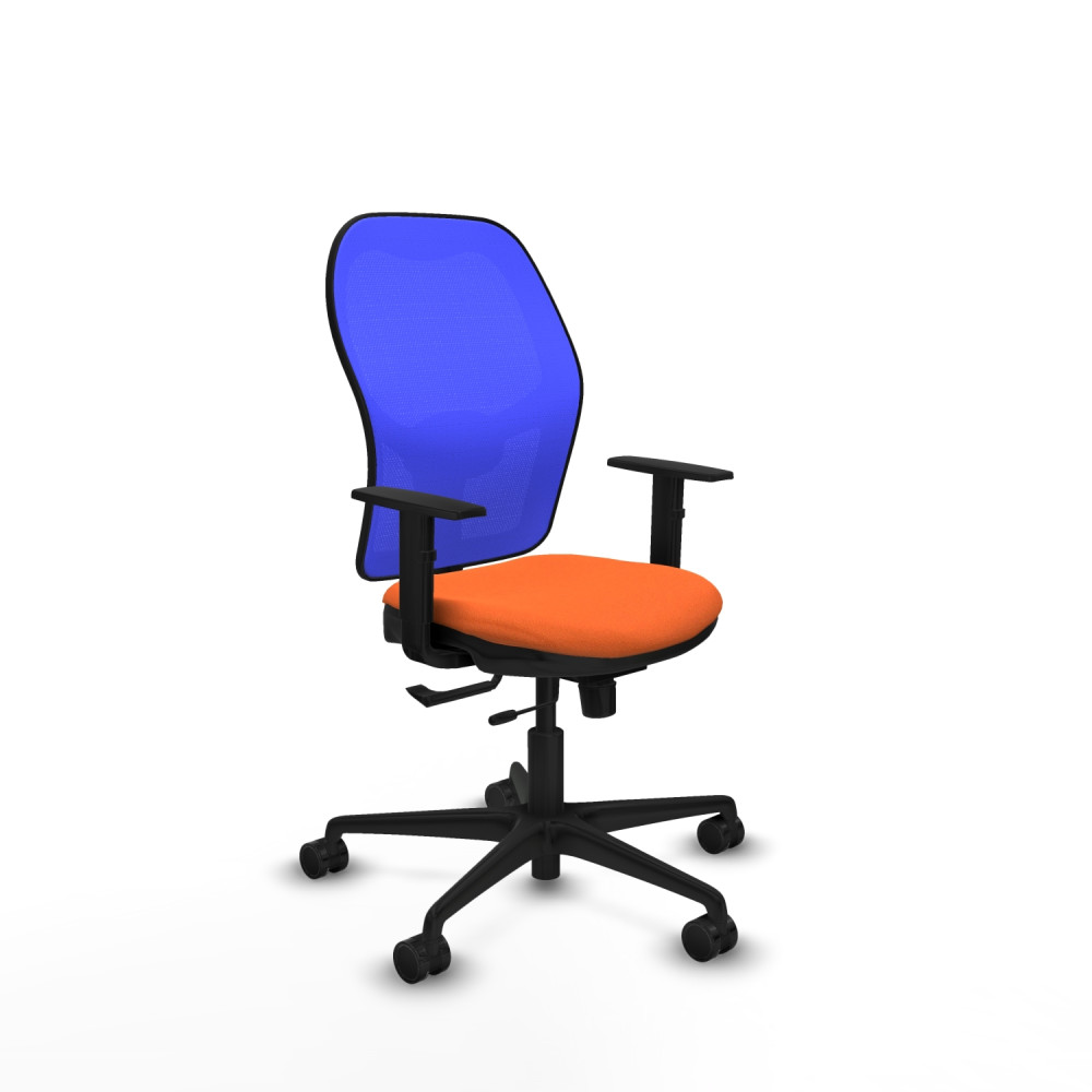 piqueras y crespo jorquera traslack malla azul bali naranja brazos 1d base nailon  ruedas 65mm nailon