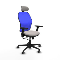 piqueras y crespo jorquera traslack malla azul similpiel blanco brazos 3d base nailon cabecero 2d ruedas 65mm engomada