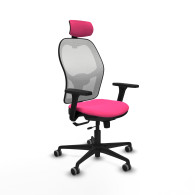 piqueras y crespo jorquera traslack malla blanca similpiel rosa brazos 3d base nailon cabecero 2d ruedas 65mm engomada