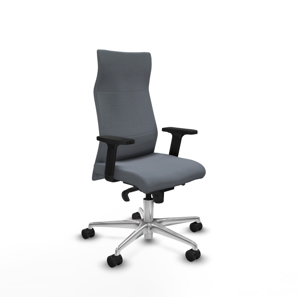 piqueras y crespo albacete direcci?n sincro bali gris brazos 2d base aluminio ruedas 65 nailon