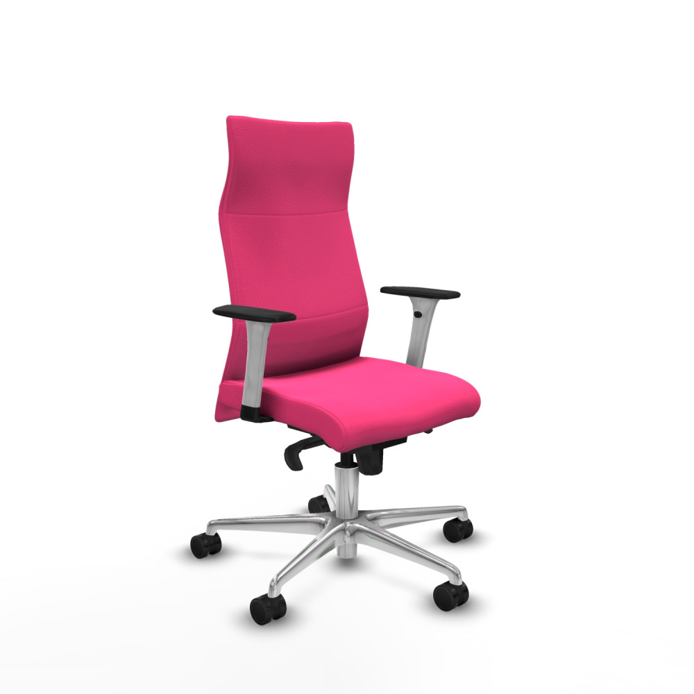 piqueras y crespo albacete direcci?n sincro similpiel rosa brazos 1d blancos base aluminio ruedas 65 nailon