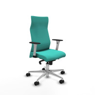 piqueras y crespo albacete direcci?n sincro similpiel turquesa brazos 1d blancos base aluminio ruedas 65 nailon