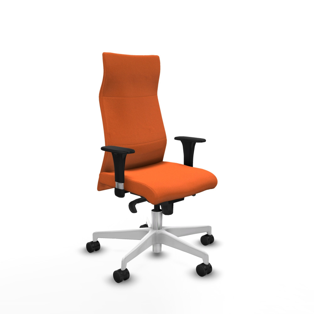 piqueras y crespo albacete xl sincro bali naranja brazos 1d base blanca ruedas 65 mm nailon