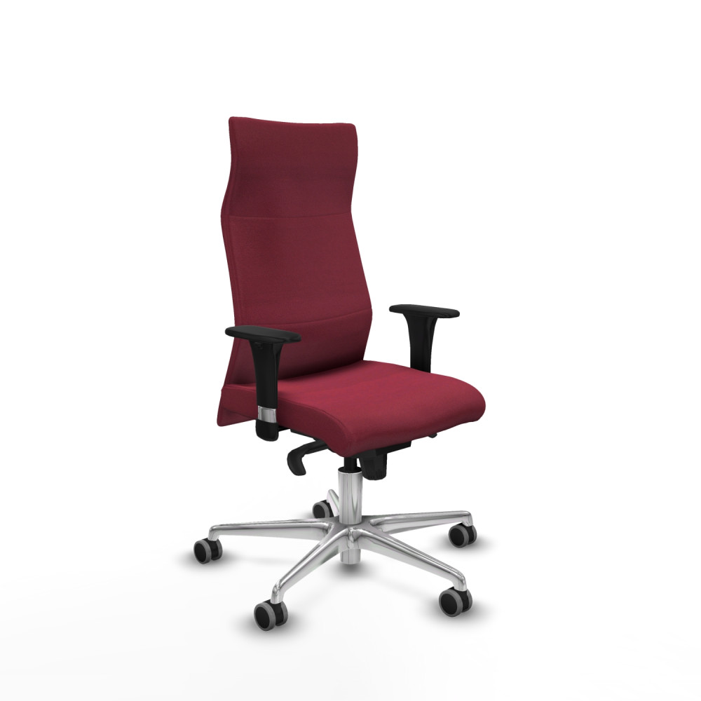 piqueras y crespo albacete xl sincro bali granate brazos 1d base aluminio ruedas 65mm engomadas