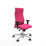 piqueras y crespo albacete xl sincro similpiel rosa brazos 1d base aluminio ruedas 65mm engomadas