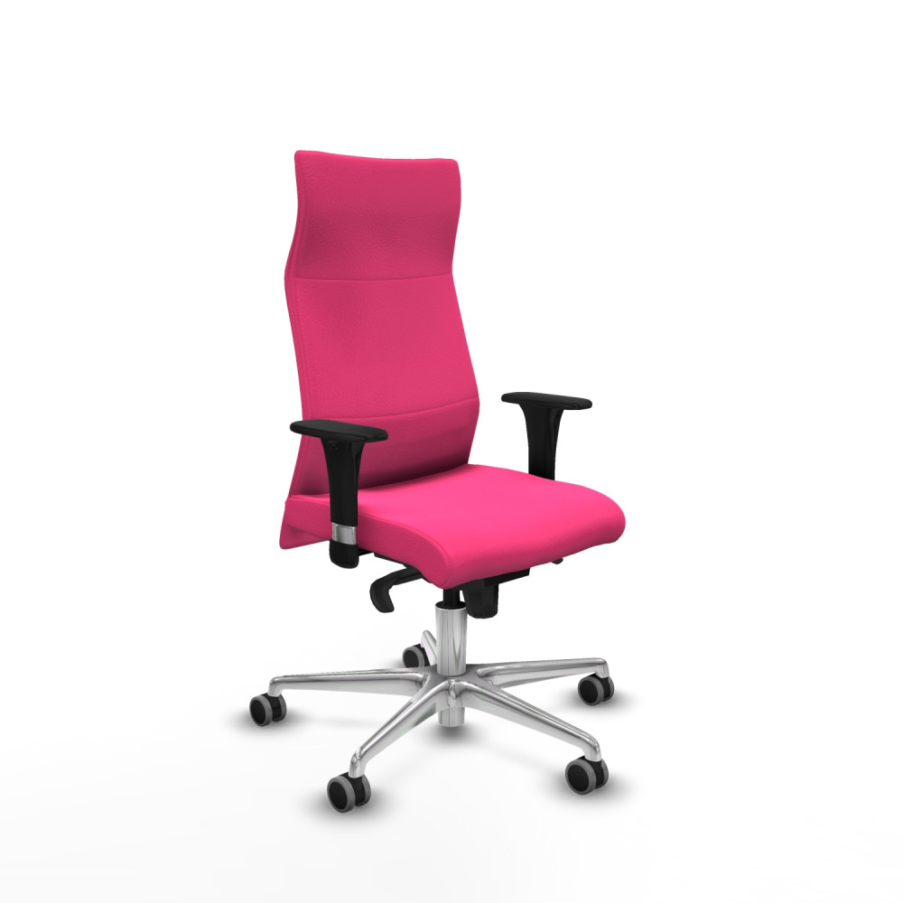 piqueras y crespo albacete xl sincro similpiel rosa brazos 1d base aluminio ruedas 65mm engomadas