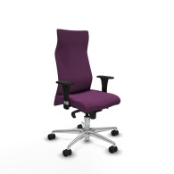 piqueras y crespo albacete xl sincro similpiel morado brazos 1d base aluminio ruedas 65 mm nailon