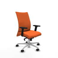 piqueras y crespo albacete confidente sincro bali naranja brazos 2d base aluminio ruedas 65 mm nailon
