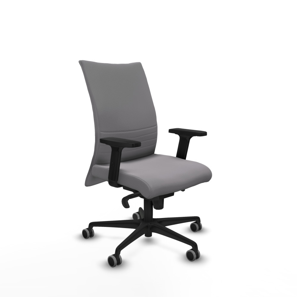 piqueras y crespo albacete confidente sincro similpiel gris brazos 2d base nailon ruedas 65mm engomadas