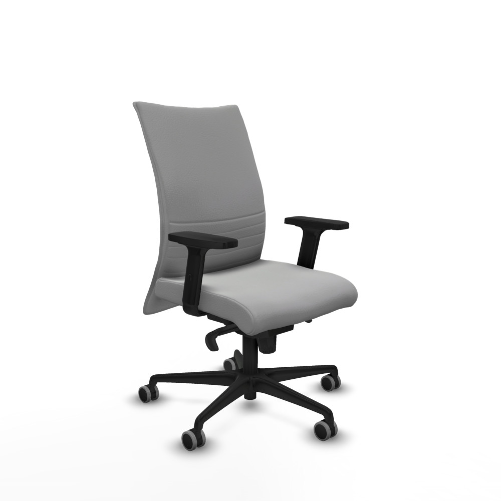 piqueras y crespo albacete confidente sincro similpiel gris claro brazos 2d base nailon ruedas 65mm engomadas