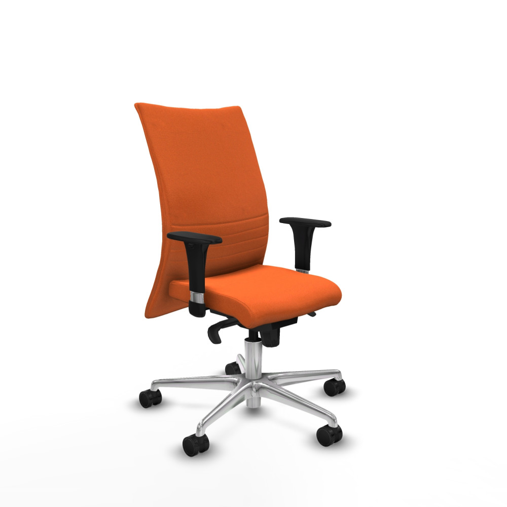 piqueras y crespo albacete confidente xl sincro bali naranja brazos 1d cromados base aluminio ruedas 65 mm nailon