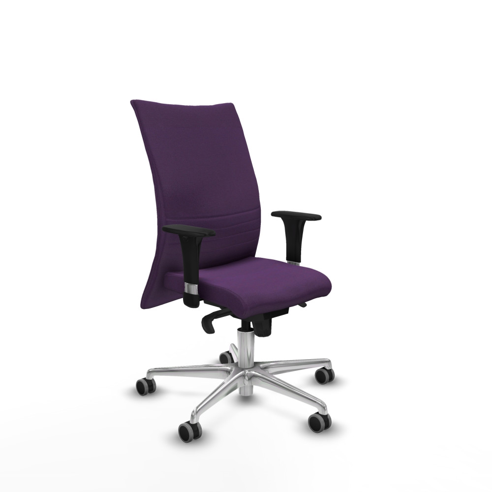 piqueras y crespo albacete confidente xl sincro bali morado brazos 1d cromados base aluminio ruedas 65mm engomadas
