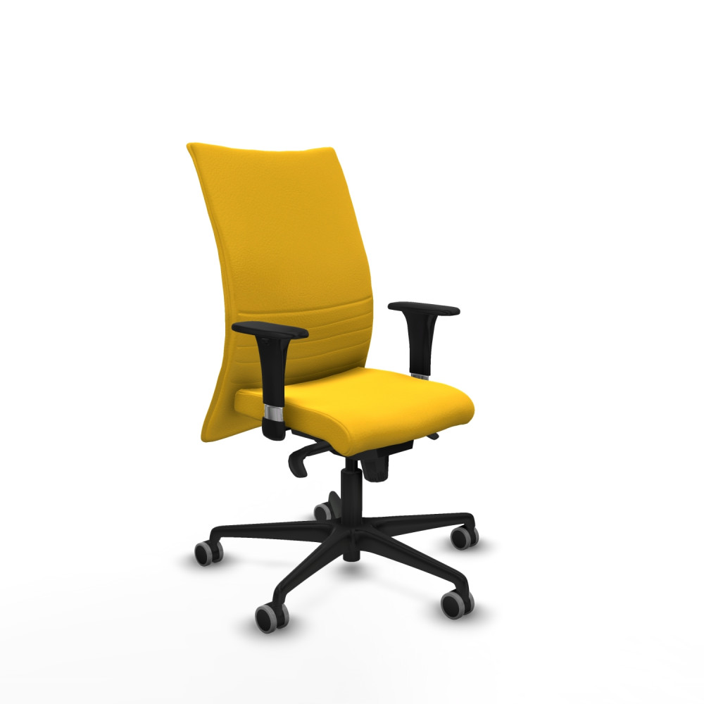 piqueras y crespo albacete confidente xl sincro similpiel amarillo brazos 1d cromados base nailon ruedas 65mm engomadas
