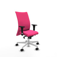 piqueras y crespo albacete confidente xl sincro similpiel rosa brazos 1d cromados base blanca ruedas 65 mm nailon