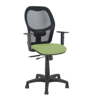 piqueras y crespo silla aloc?n traslack malla negra asiento bali verde oliva brazos regulables