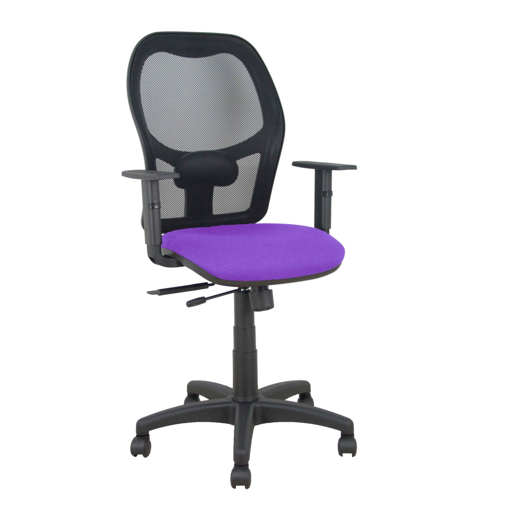piqueras y crespo silla aloc?n traslack malla negra asiento bali lila brazos regulables