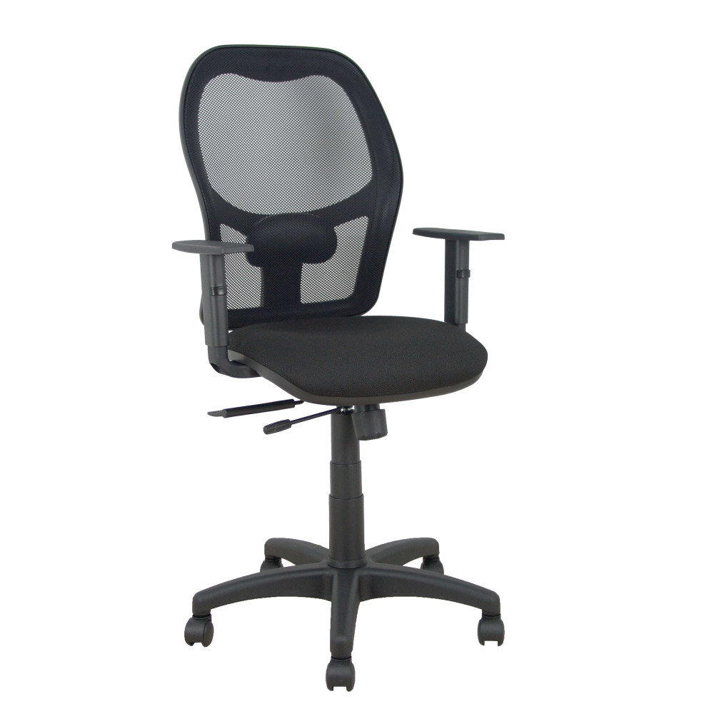 piqueras y crespo silla aloc?n traslack malla negra asiento bali negro brazos regulables