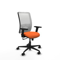 piqueras y crespo zulema sincro malla blanca bali naranja brazos 2d base nailon  ruedas 65mm nailon