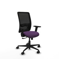 piqueras y crespo zulema sincro malla negra bali morado brazos 2d base nailon  ruedas 65mm nailon