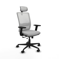 piqueras y crespo haches traslack malla blanca bali gris claro brazos 2d base nailon cabecero malla 2d ruedas 65mm nailon