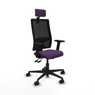 piqueras y crespo bormate asincro malla negra bali morado brazos 2d base nailon cabecero 2d ruedas 65mm nailon