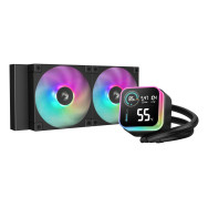 deepcool lq240 procesador kit de refrigeración líquida 12 cm negro 1 pieza(s)