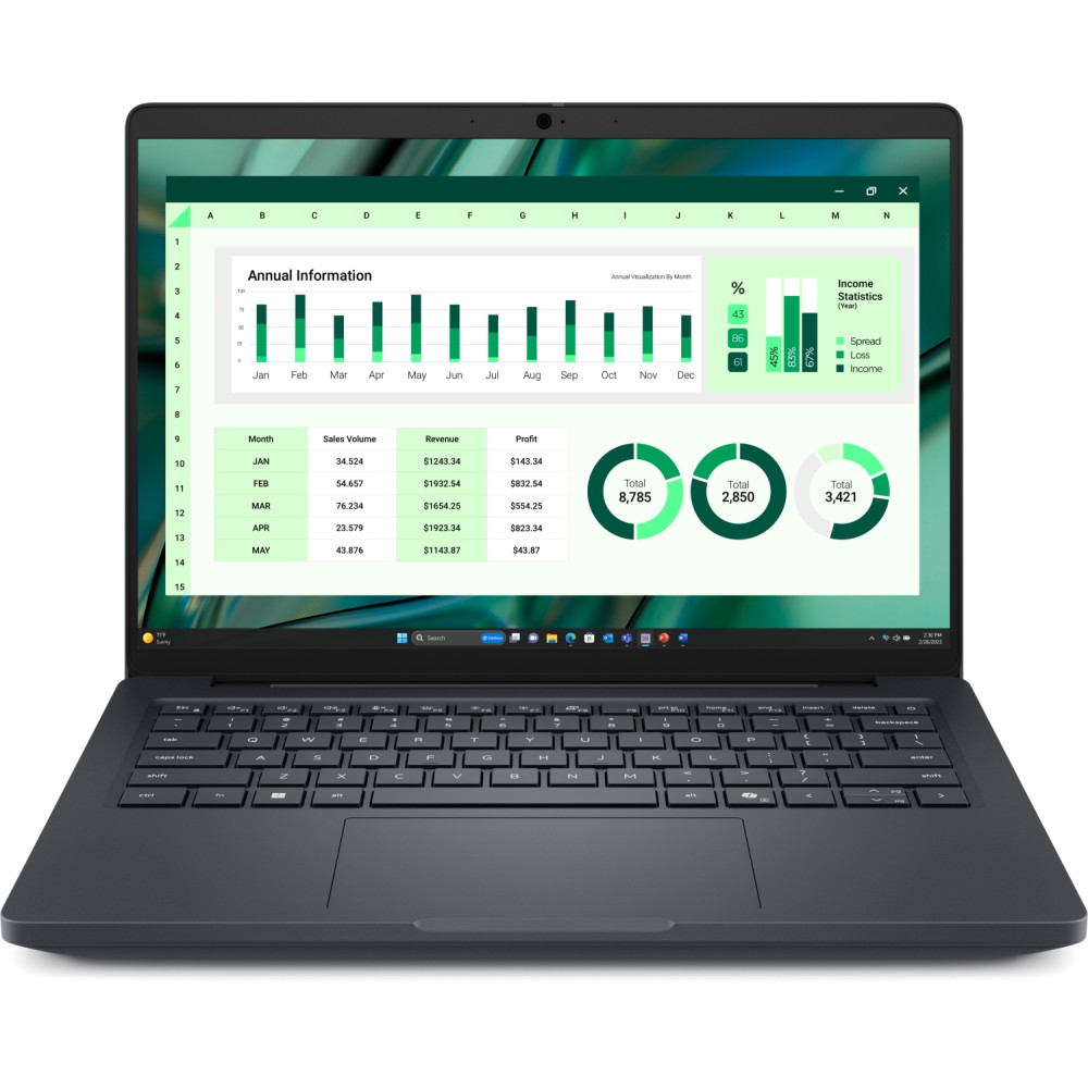 dell pro max 14 mc14250 intel core ultra 7 265h estación de trabajo móvil 35,6 cm (14") full hd+ 16 gb lpddr5x-sdram 512 gb ssd 