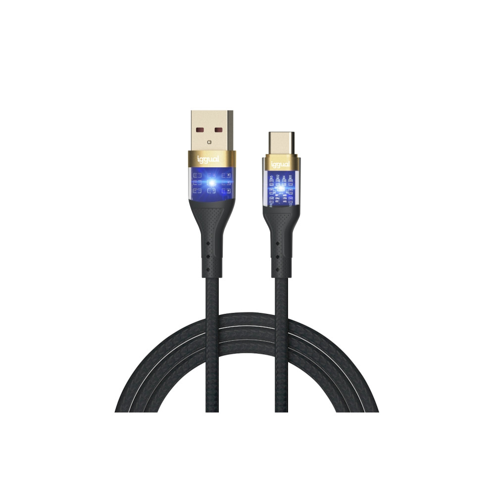 iggual igg319994 cable usb usb 2.0 1 m usb a usb c negro