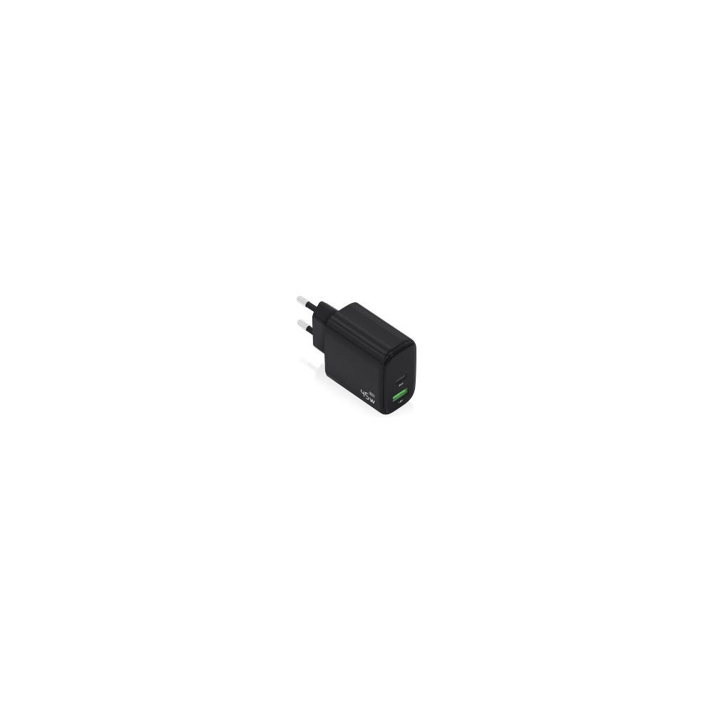 cargador pared aisens 45w usb-a usb-c negro (a110-0972)