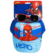 set gorra + gafas sol spiderman marvel