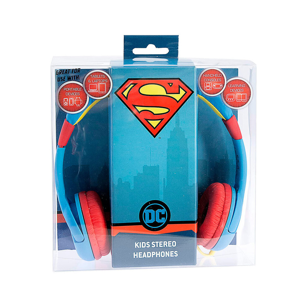 auriculares infantiles superman dc comics