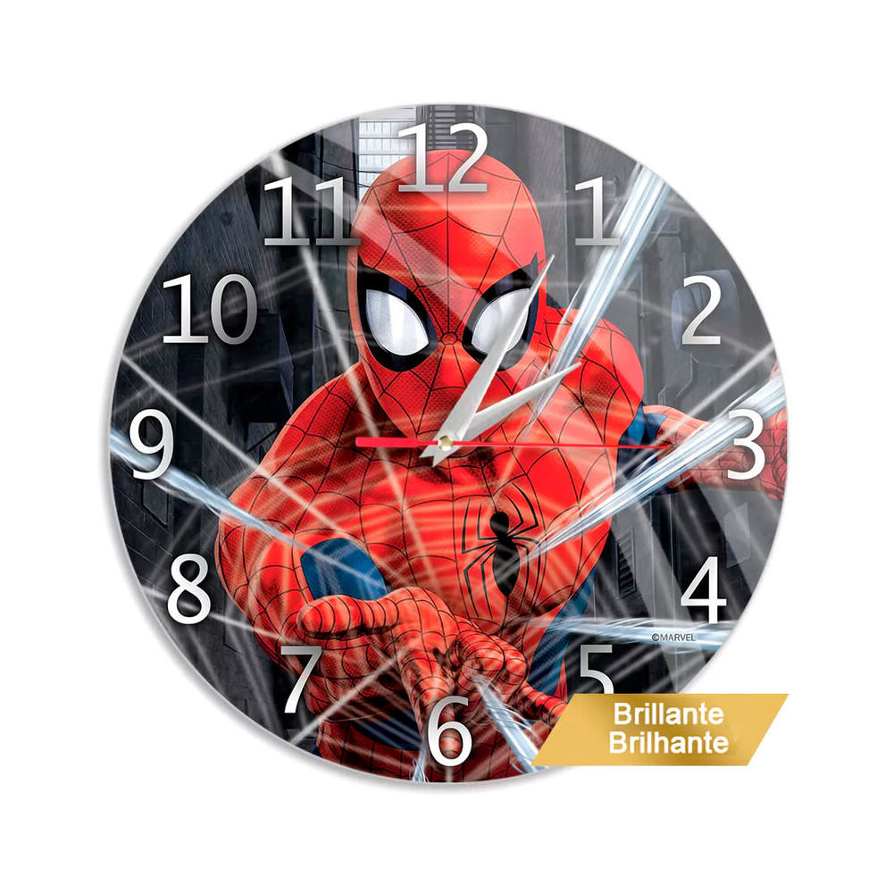 reloj pared spiderman marvel