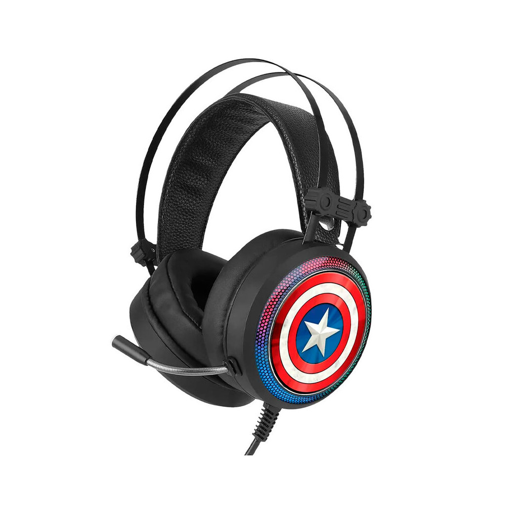 auriculares gaming capitan america marvel