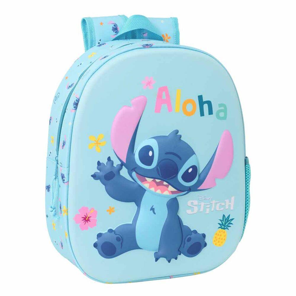 mochila 3d stitch disney 33cm
