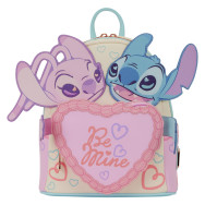 mochila be mine angel & stitch disney loungefly