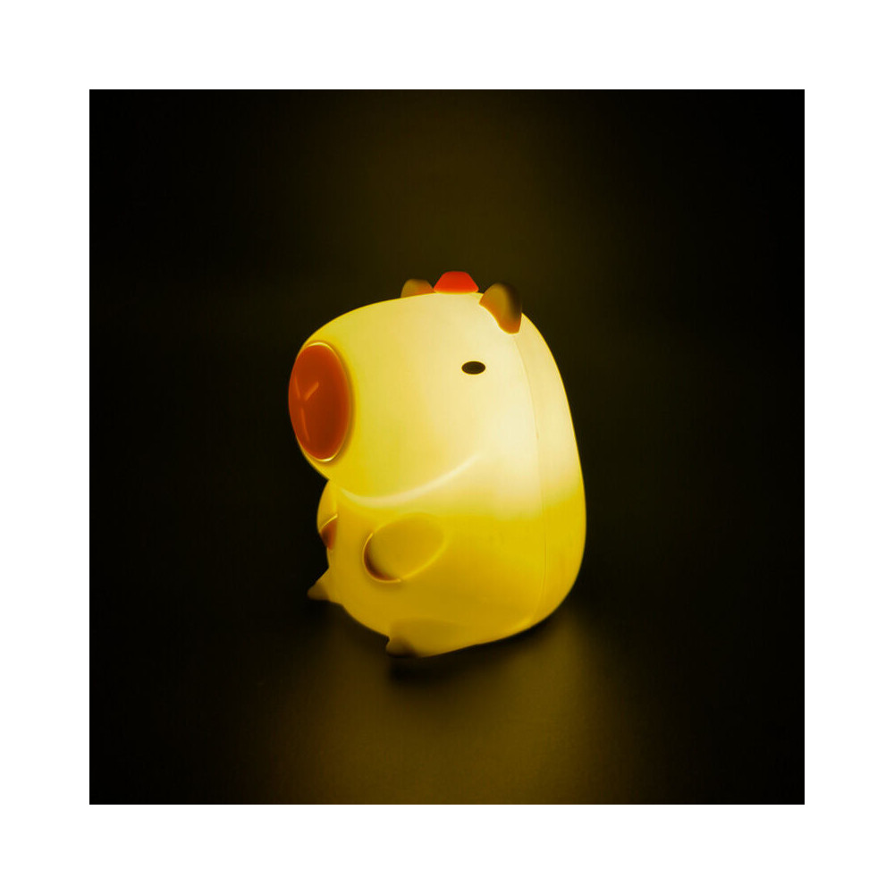 lampara nocturna led cambia de color capibara